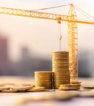 construction-site-with-graph-showing-interest-rate-increases